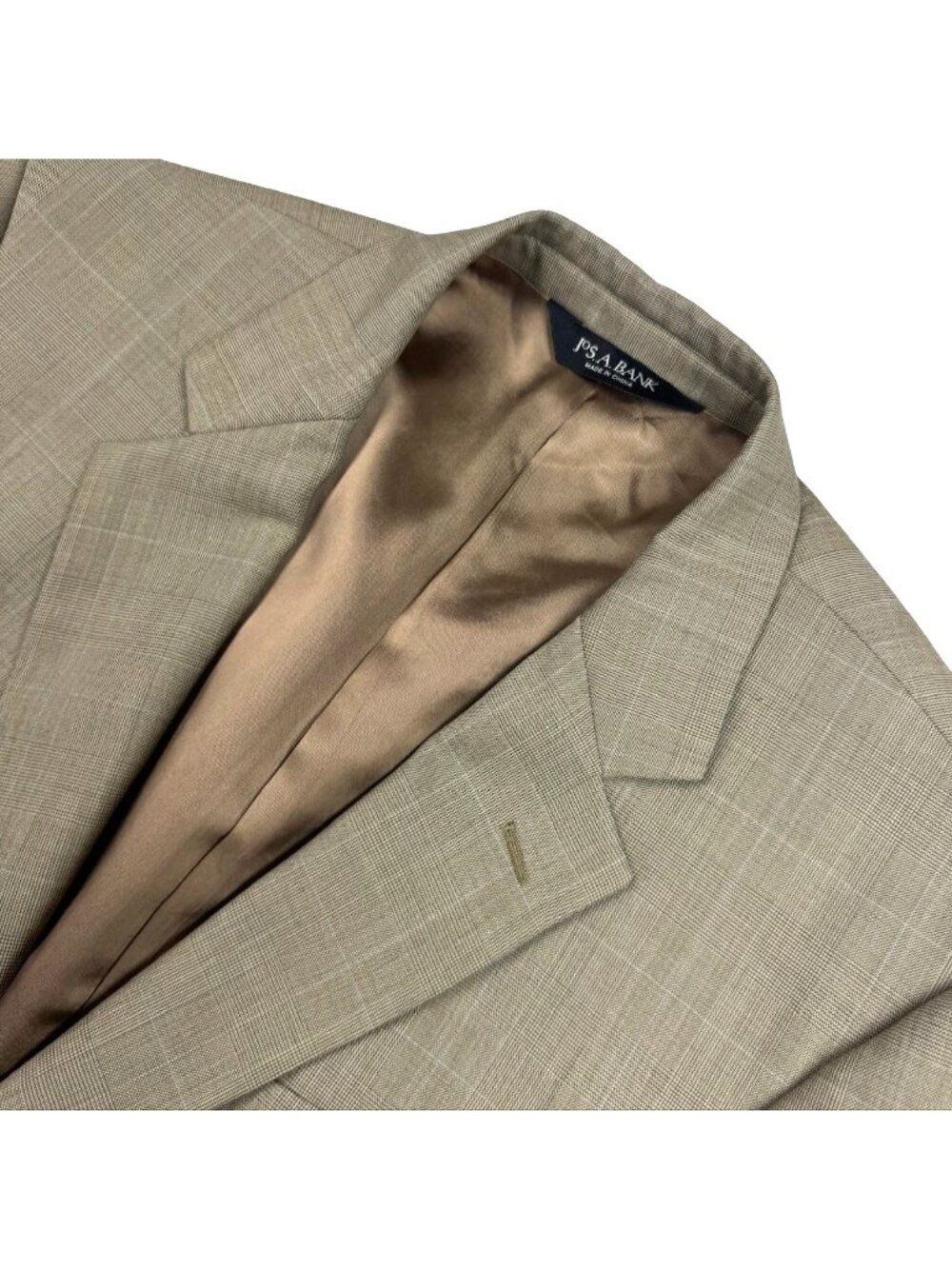 Jos. A. Bank Men's Wool/Cashmere Tweed 2-Button Blazer Brown • 41R